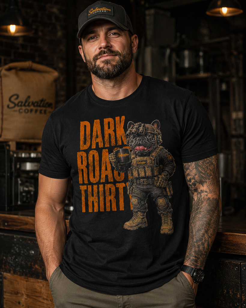 Moose Dark Roast Thirty T-Shirt – Salvation Coffee