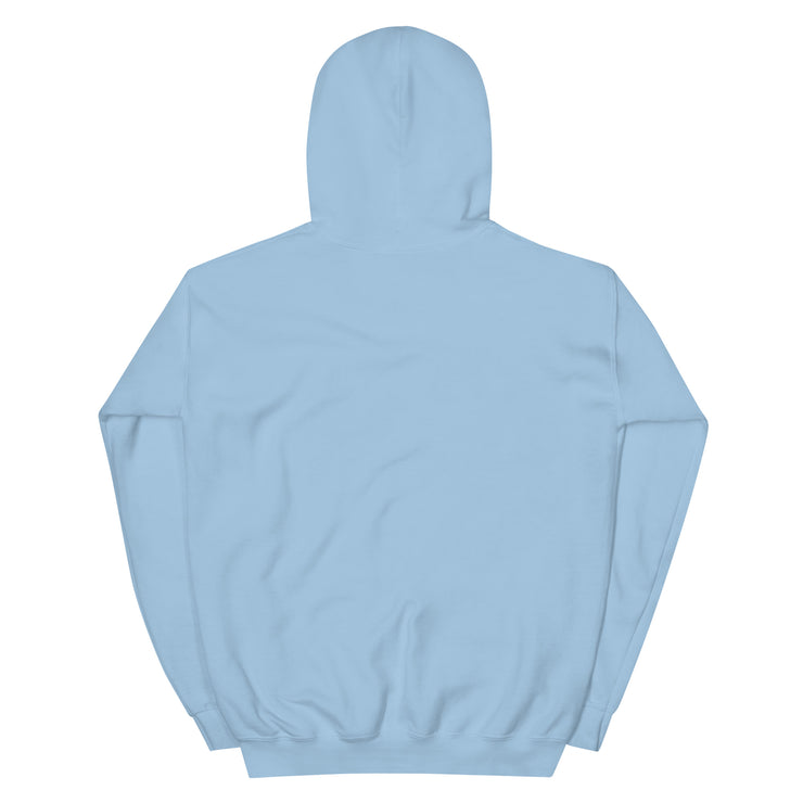 Stay Fueled Unisex Hoodie Lt. Grey, Lt. Blue w/sleeve print