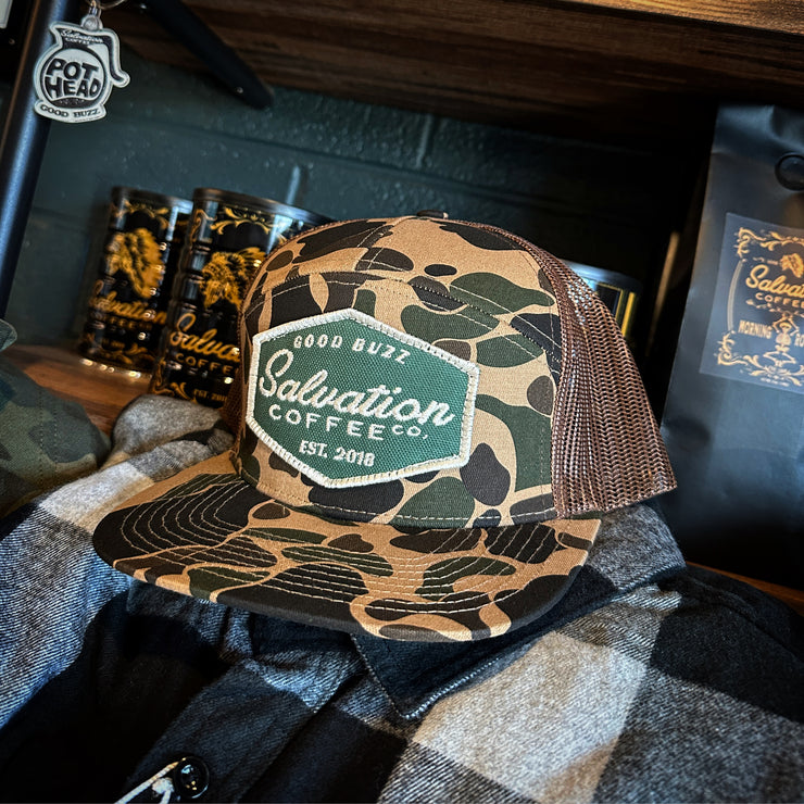 Big Green Patch Trucker Hat