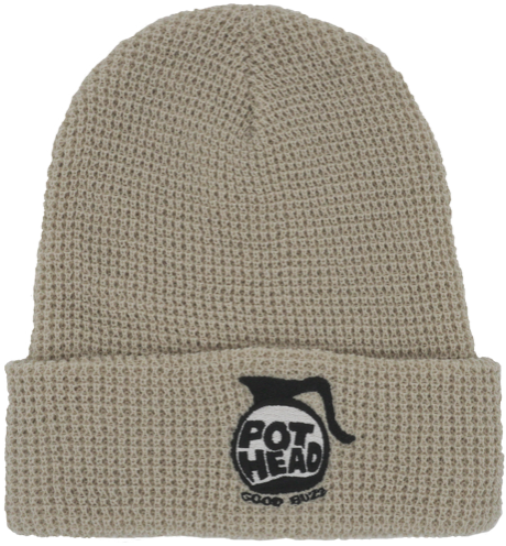 Pot Head Beanie in Wheat